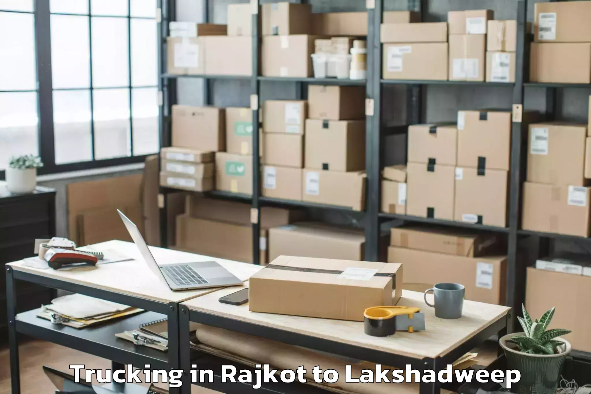 Discover Rajkot to Kalpeni Trucking